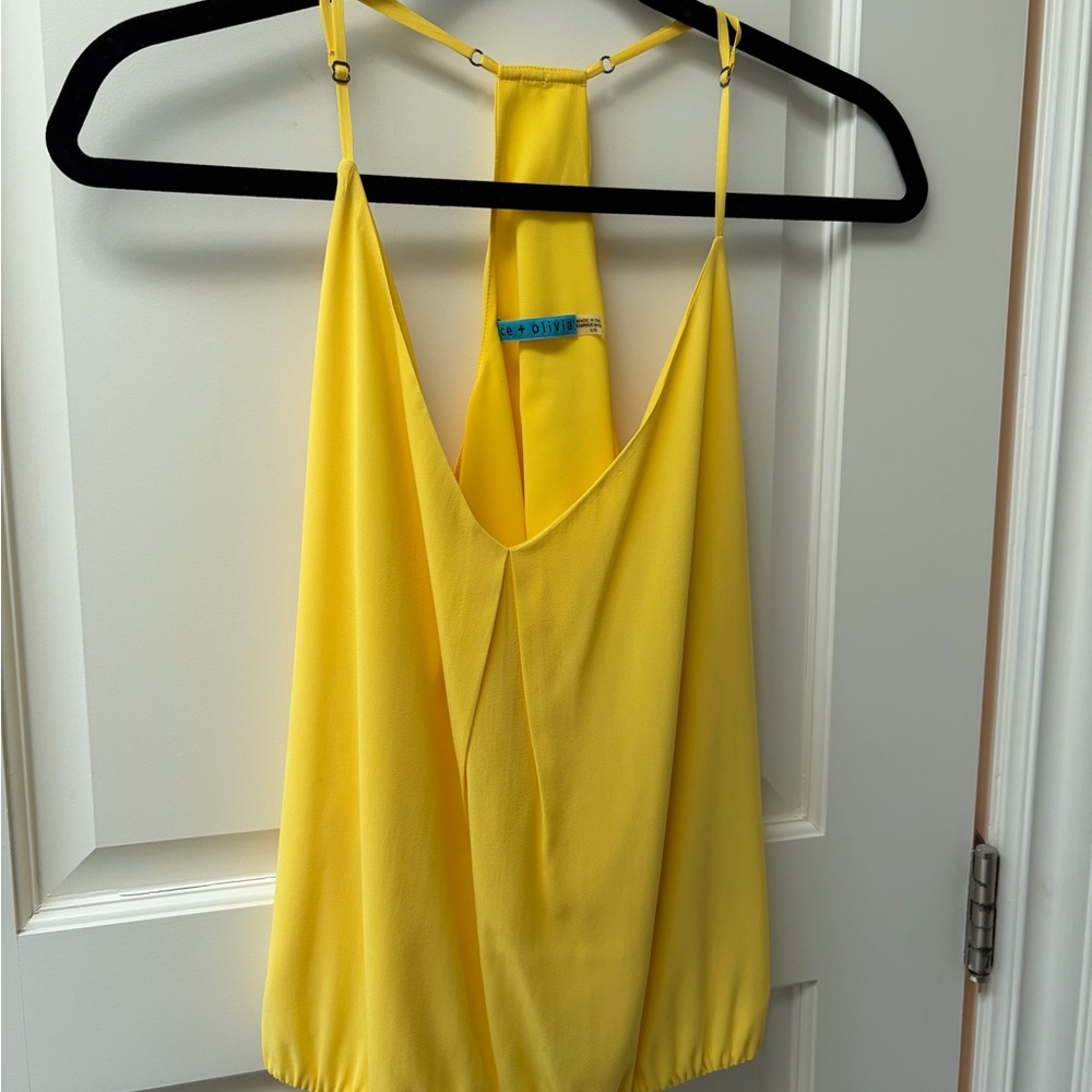 Alice + Olivia Yellow Camisole Top